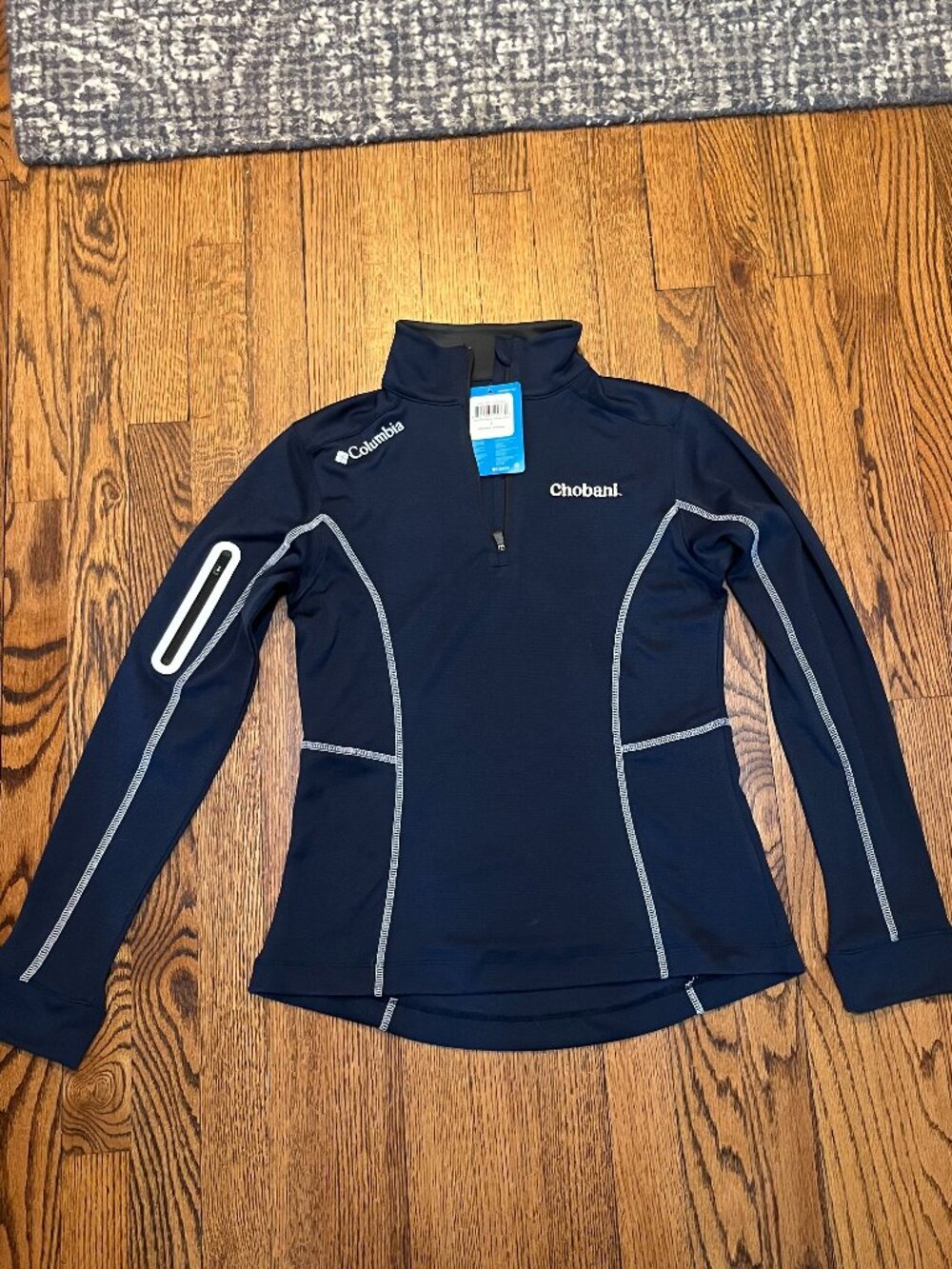 Women's Columbia Omni-wick Navy Blue Shotgun 1/4 Zip LS Size Small